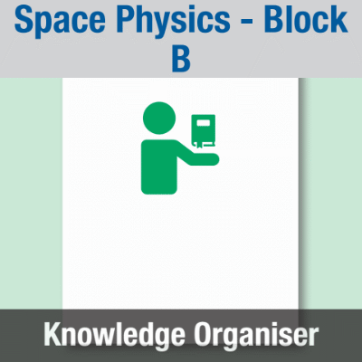 Image of Year 09 Science (Space Physics - Block B) Knowledge Organiser CUSP ResourceAccess Spring 195x277mm Printed in Black;    1 Leaf Set in pads of 16