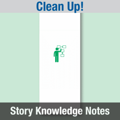 Image of Reception Class Communication (Clean Up!) Story Knowledge Notes CUSP ResourceAccess Spring 277x102mm Printed in Black;    12 Leaf Set in pads of 16