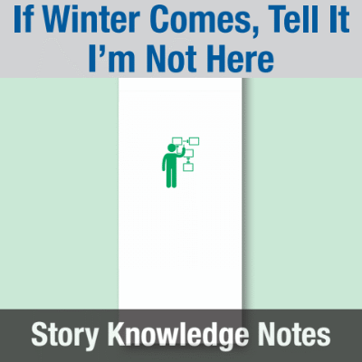Image of Reception Class Communication (If Winter Comes, Tell It I'm Not Here) Story Knowledge Notes CUSP ResourceAccess Spring 277x102mm Printed in Black;    3 Leaf Set in pads of 16